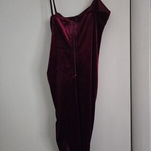 Windsor Deep Red Velvet Dress